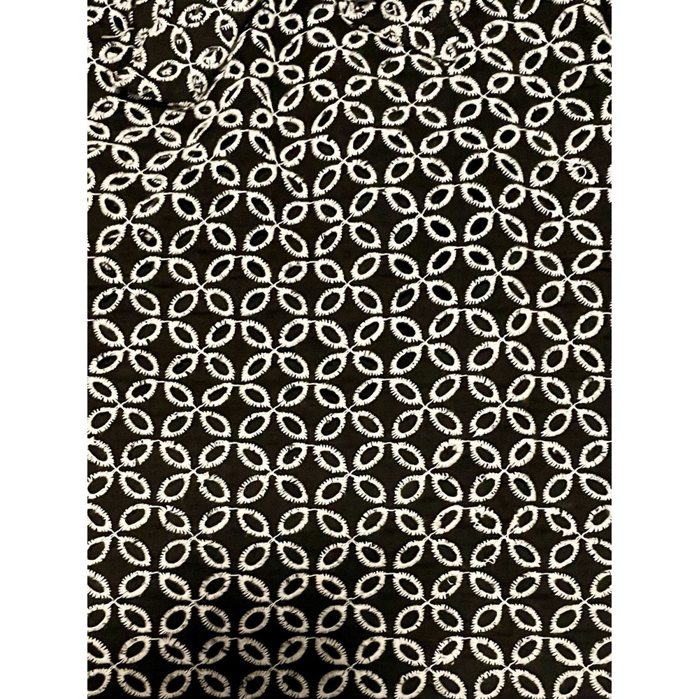 VTG Grace Mini Skirt 4 Lined High Rise Black White Eyelet Preppy Y2K Alt Goth - Picture 3 of 6